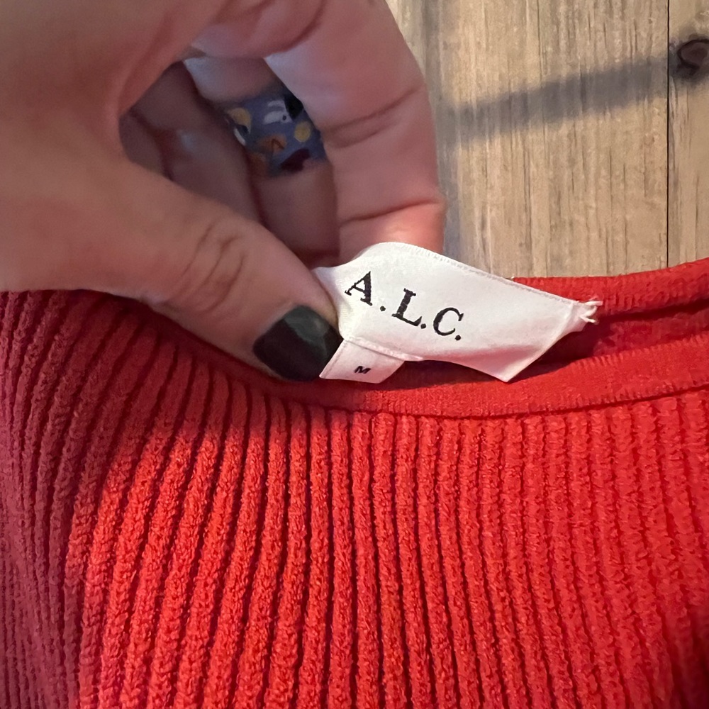 NWT ALC Martina MIDI Dress in Spice Red M - Picture 5 of 9